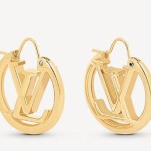 Hoop Earrings Gold M00396